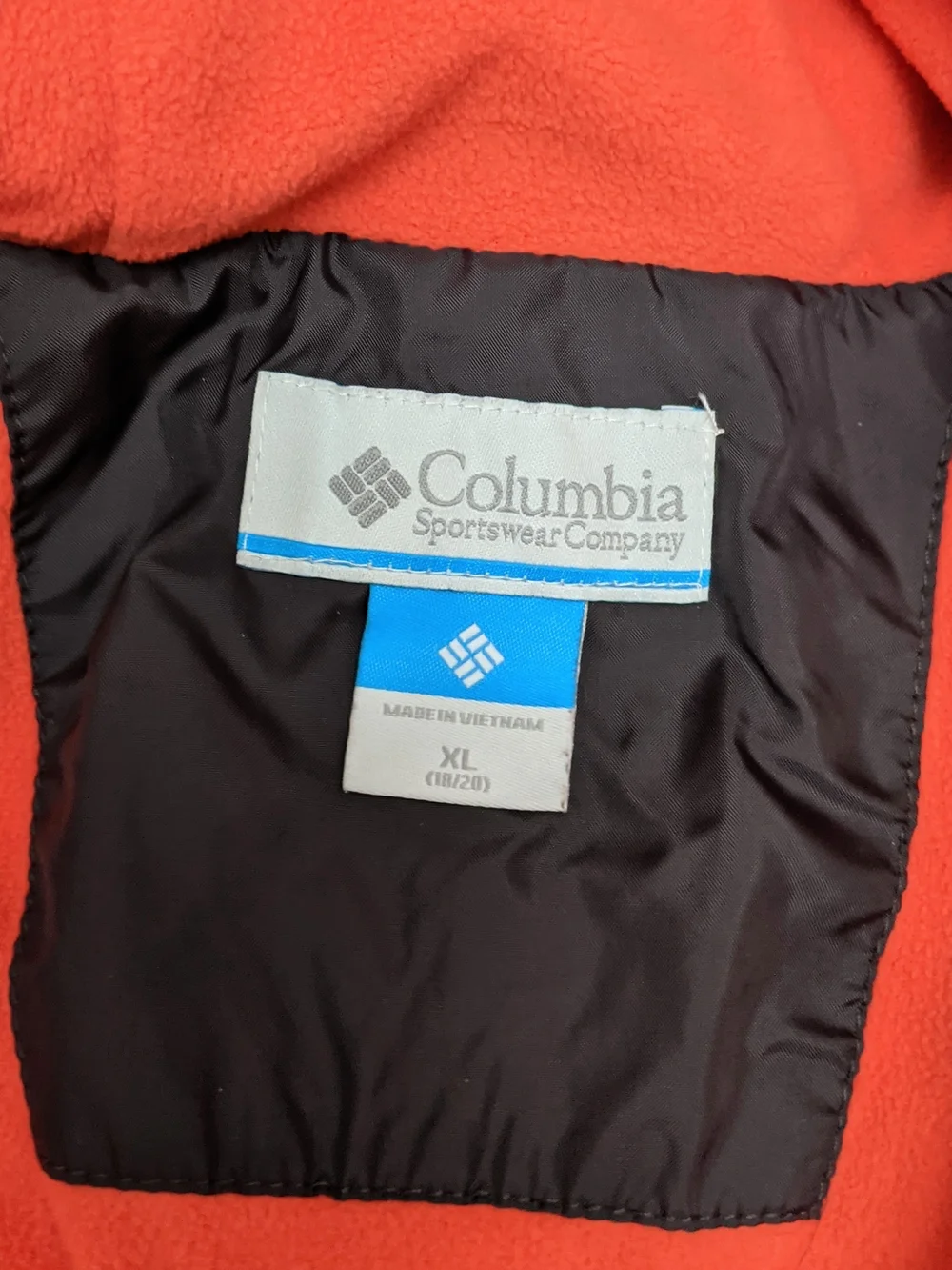 Columbia Boy's Gray & Black Lightweight Rain Jacket Size XL 18-20